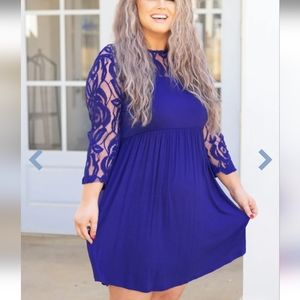 Chic Soul - Weekend Memory Dress - Navy